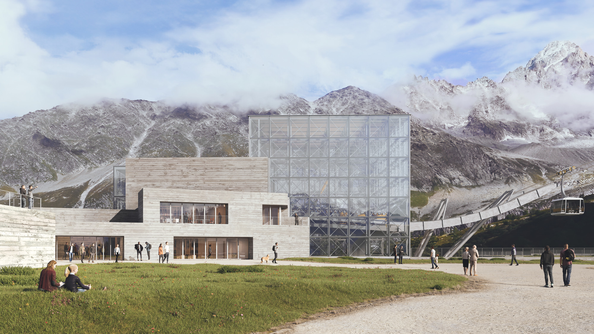 Renzo Piano Building Workshop, rendering by Evolvia Imaging